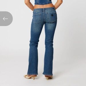 A-brand 00 super low kick women's Blue Denim Jeans NWT